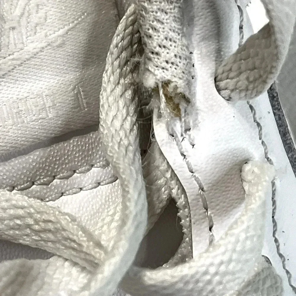 Nike Air Force 1 LE (PS) size 11C white preschool kid tennis shoes used - Picture 11 of 13